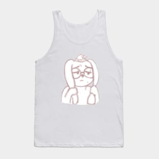 Sad Rabbit Tank Top